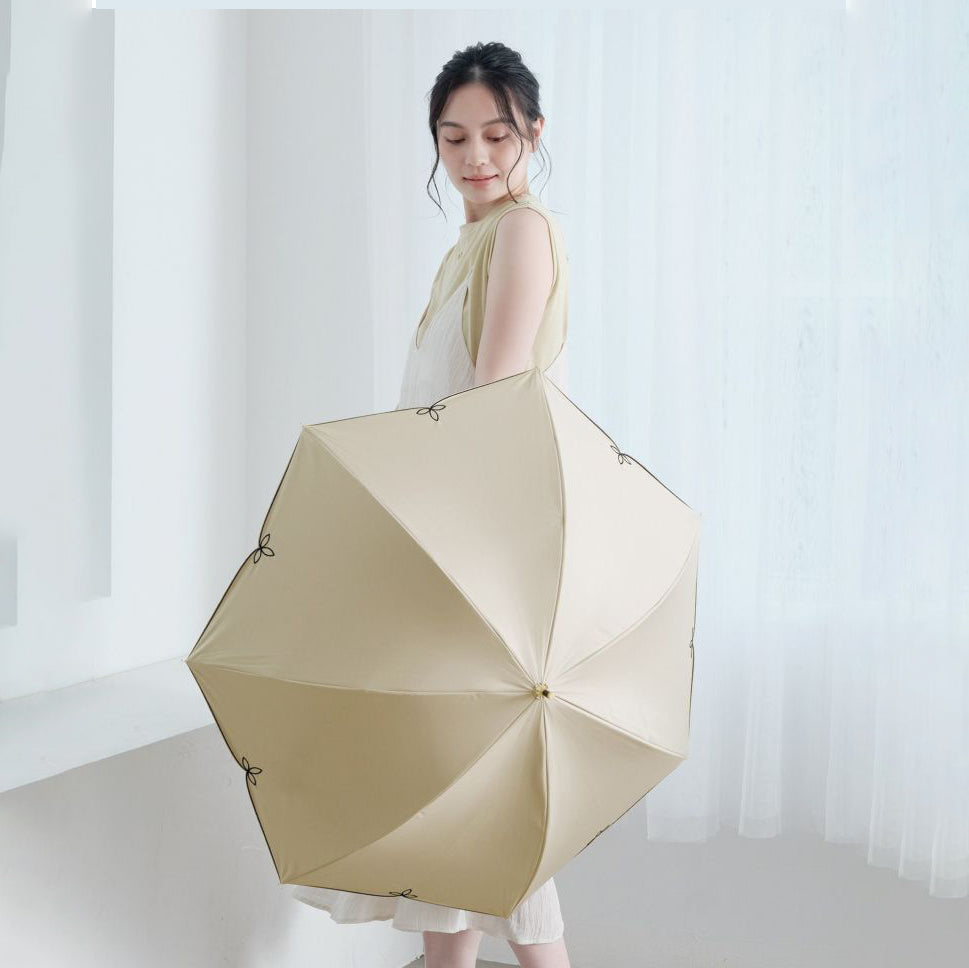 Umbrella Sun/Rain "Beige Flower"