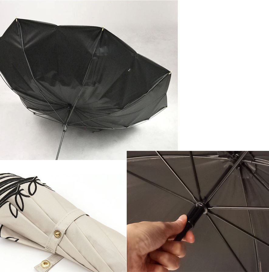 #6 Umbrella Sun/Rain "Beige Flower"